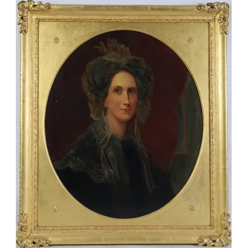 2996 - AMERICAN SCHOOL (19TH CENTURY)CHARLOTTE HODGES (1878-1873) WIFE OF GOVERNOR MARCUS MORTON OF MASSACH... 