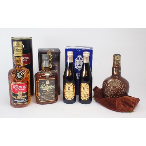 2654 - CHIVAS REGAL ROYAL SALUTE 21 YEARS OLD BLENDED SCOTCH WHISKY The Tormore Glenlivet 10 Years Old Sing... 