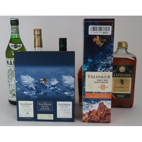 2676 - TALISKERTalisker Single Malt Scotch Whisky Aged 10 Years 700ml 45.8% vol, Talisker Gift Pack 20cl 45... 