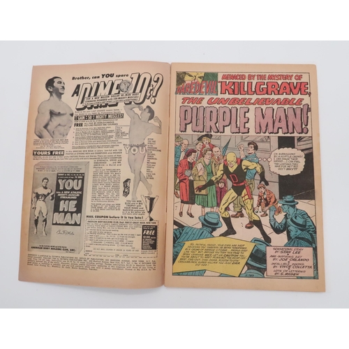 522 - DAREDEVIL #4 (1964)12¢, origin and first appearance of The Purple Man, cover art by Jack Kirby and i... 