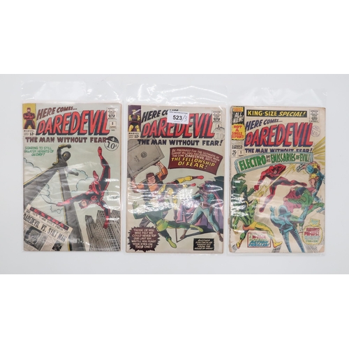 523 - DAREDEVIL #6 & #8 (1964)12¢, and Daredevil King-size Special #1, including the first appearance ... 