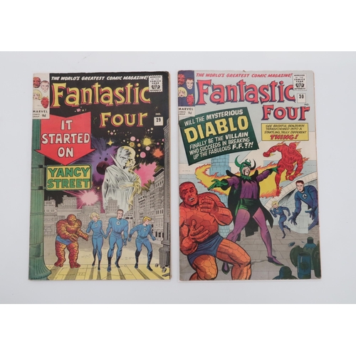 525 - FANTASTIC FOUR #29 & #30 (1964)9d, the first cover appearance of the Watcher & the first app... 