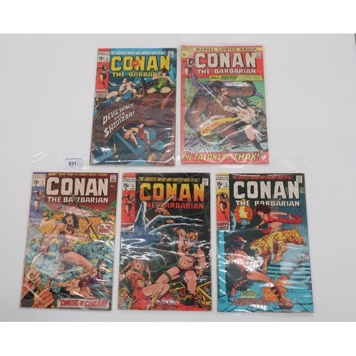 531 - CONAN THE BARBARIAN #1 (1970)15¢, first appearance and origin of Conan, cameo appearance of King Kul... 