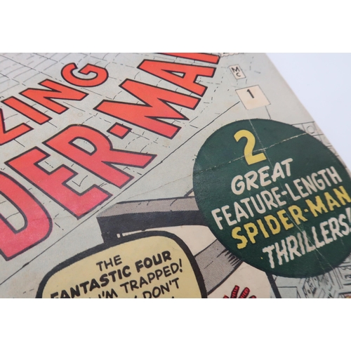 533 - THE AMAZING SPIDER-MAN #1 (1963)9d, First appearance of Spider-man in his own title (2nd overall app... 