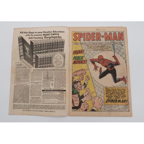 533 - THE AMAZING SPIDER-MAN #1 (1963)9d, First appearance of Spider-man in his own title (2nd overall app... 