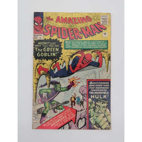 538 - THE AMAZING SPIDER-MAN #14 (1964)9d, first appearance of Green Goblin, first meeting between Spider-... 