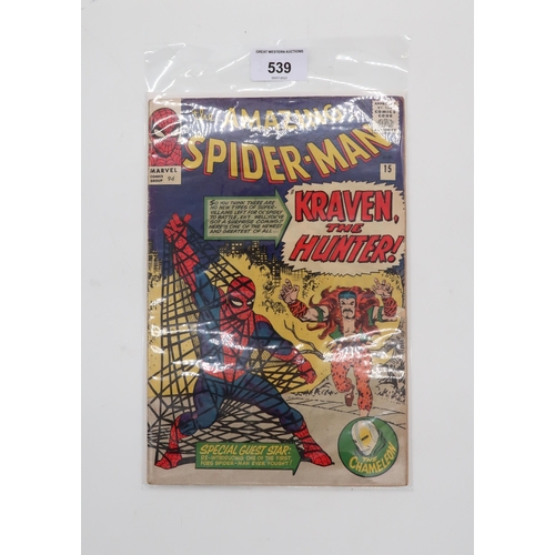 539 - THE AMAZING SPIDER-MAN #15 (1964)9d, first appearance of Kraven, first appearance of Mary Jane Watso... 