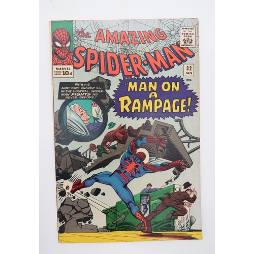 541 - THE AMAZING SPIDER-MAN #28, #30-32 (1965-66)#28 is 12¢, the rest 10d, First appearance of the Cat Bu... 