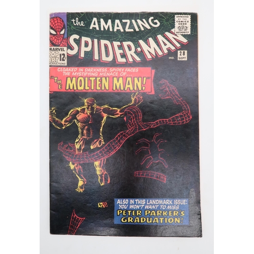 541 - THE AMAZING SPIDER-MAN #28, #30-32 (1965-66)#28 is 12¢, the rest 10d, First appearance of the Cat Bu... 