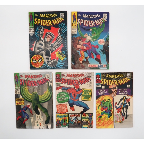 542 - THE AMAZING SPIDER-MAN #37-38, #48-49, #58 (1966-)first appearance of Mendel Stromm, #38 is Steve Di... 