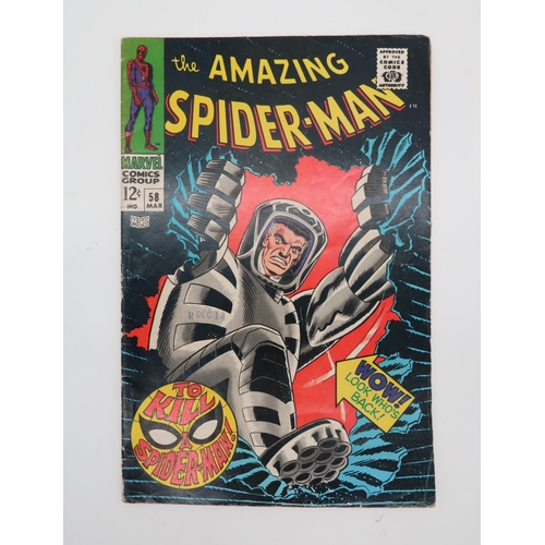 542 - THE AMAZING SPIDER-MAN #37-38, #48-49, #58 (1966-)first appearance of Mendel Stromm, #38 is Steve Di... 