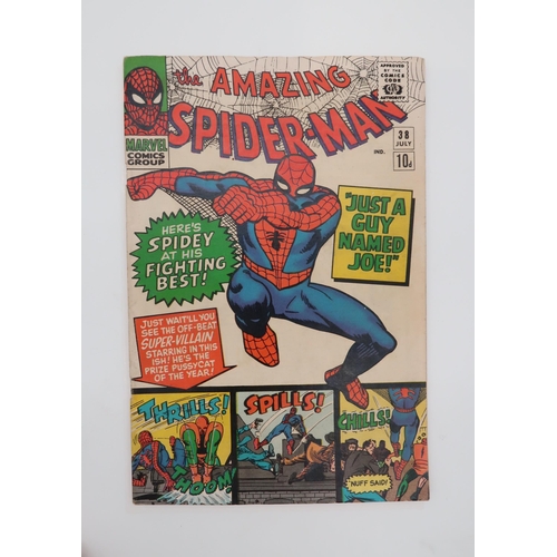 542 - THE AMAZING SPIDER-MAN #37-38, #48-49, #58 (1966-)first appearance of Mendel Stromm, #38 is Steve Di... 