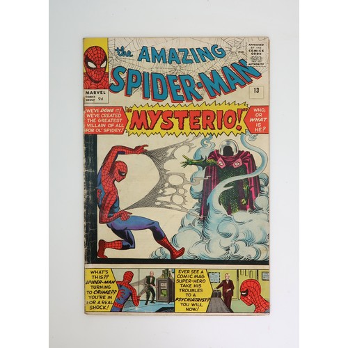 537 - THE AMAZING SPIDER-MAN #13 (1964)9d, origin and first appearance of Mysterio, Steve Ditko cover art,... 