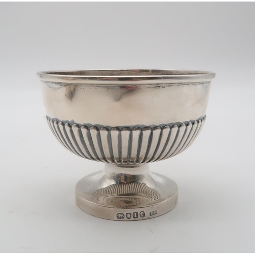 434 - A George III silver sugar bowl, by Thomas Wilkes Barker, London 1804, the body half fluted, 176gms