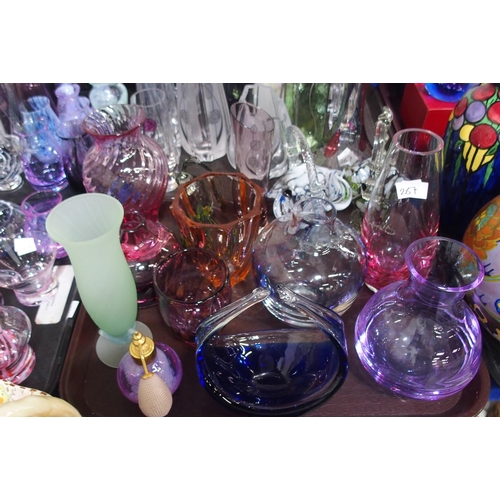 267 - A collection of Caithness glass including vases, and assorted other glassware