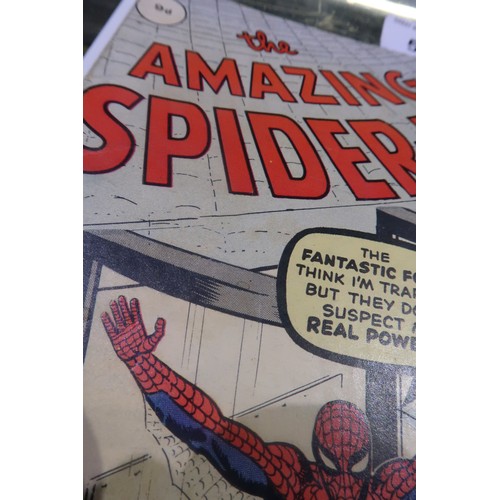 533 - THE AMAZING SPIDER-MAN #1 (1963)9d, First appearance of Spider-man in his own title (2nd overall app... 