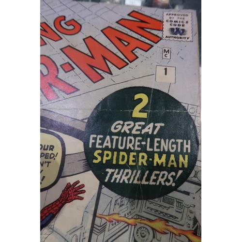 533 - THE AMAZING SPIDER-MAN #1 (1963)9d, First appearance of Spider-man in his own title (2nd overall app... 