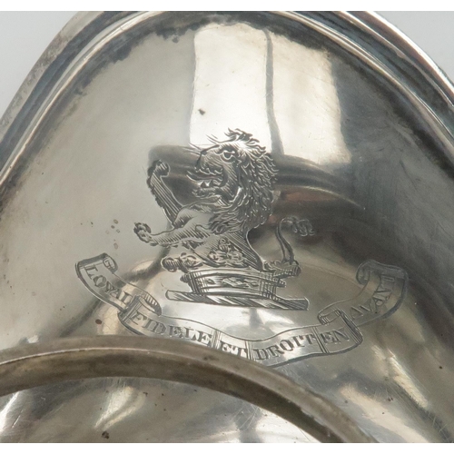 2468 - A GEORGE III SILVER CRUET STANDby Robert Hennell I, London 1792, of everted oval form, with seven ci... 