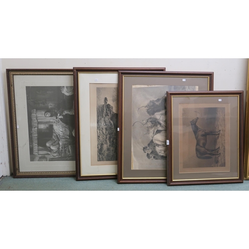 126 - A lot of four assorted framed prints (4) 