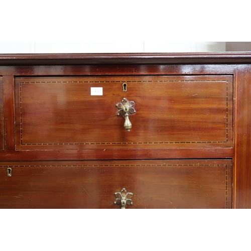 29 - An assorted pair of Edwardian bedroom chests, three drawer chest, 91cm high x 106cm wide x 47cm deep... 