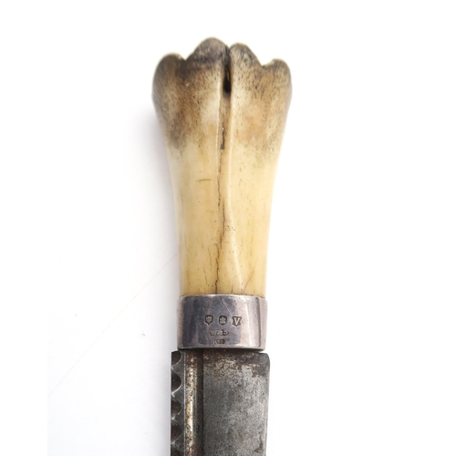 445 - A good mixed lot, to include a bone-handled sgian dubh with silver collar (Wilson & Sharp, Edinb... 