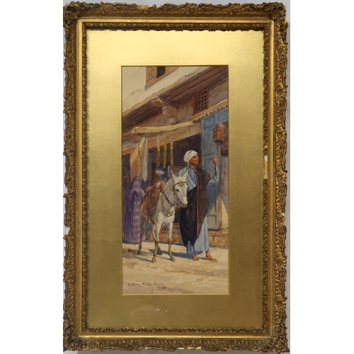 814 - TRISTRAM JAMES ELLIS (ENGLISH 1844-1922)CAIROWatercolour, signed lower left, dated 1898, 34.5 x 16cm... 