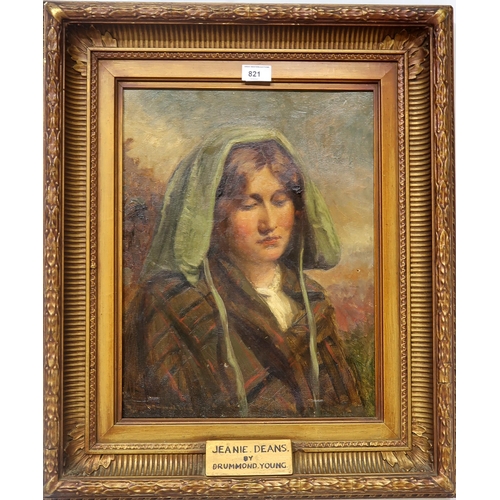 821 - WILLIAM DRUMMOND YOUNG (SCOTTISH 1855-1924)PORTRAIT OF JEANIE DEANSOil on canvas, signed lower left,... 