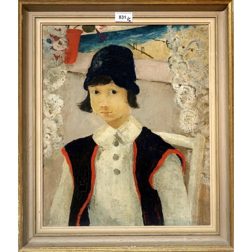 831 - CONTEMPORARY SCHOOLPORTRAIT OF A GIRLOil on board, 45 x 36cmTogether with 5 others (6)... 