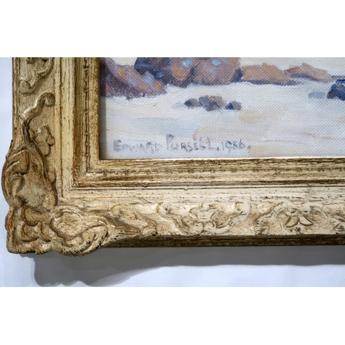 834 - SCOTTISH SCHOOLDAVAAR ISLANDOil on canvas, signed lower left 'Edward Pursell', dated 1936Together wi... 