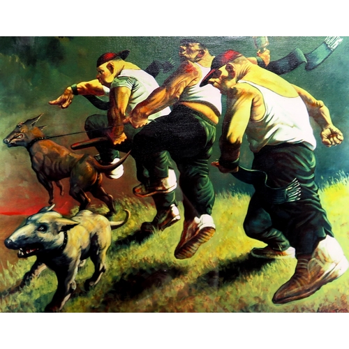 892 - AFTER PETER HOWSON (SCOTTISH b.1958)BLIND LEADING THE BLIND IIIPrint multiple, 58 x 72cm... 