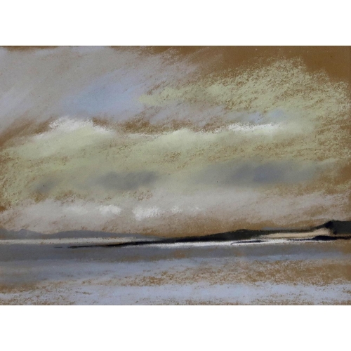 903 - ANNE GORDON (SCOTTISH b. 1940)LOCH VIEWPastel on paper, signed lower right, 19 x 25cmTitle inscribed... 