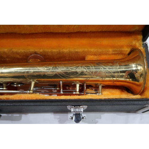 496 - SOPRANO SAXOPHONE engraved at the horn 