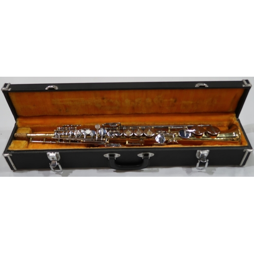 496 - SOPRANO SAXOPHONE engraved at the horn 