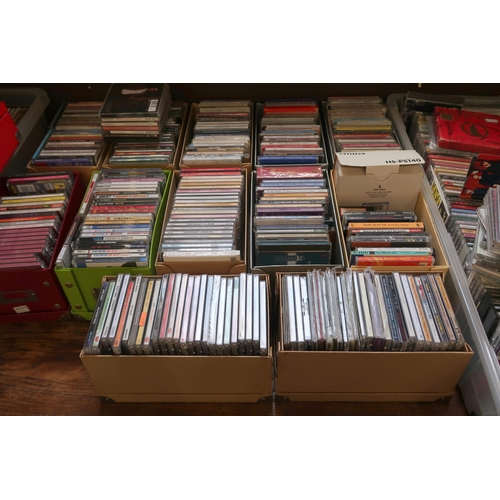 501 - MUSIC COMPACT DISCS a large collection of 1950's, 1960's,  1970's and 1980's pop, rock, blues folk, ... 