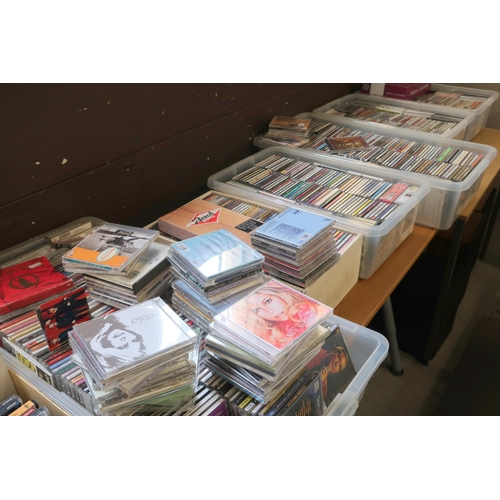 501 - MUSIC COMPACT DISCS a large collection of 1950's, 1960's,  1970's and 1980's pop, rock, blues folk, ... 