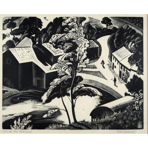 3011 - IAIN MACNAB RE ROI (SCOTTISH 1890-1967)MILL ON THE COTSWOLDSWood engraving, signed and inscribed in ... 