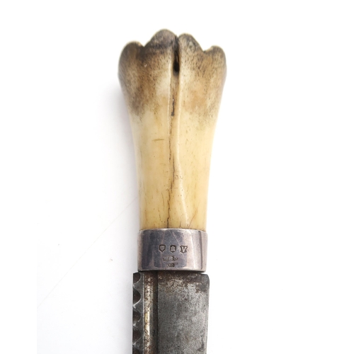 465 - A good mixed lot, to include a bone-handled sgian dubh with silver collar (Wilson & Sharp, Edinb... 