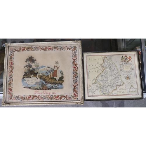 465 - A good mixed lot, to include a bone-handled sgian dubh with silver collar (Wilson & Sharp, Edinb... 