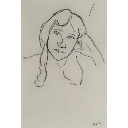 3029 - SAMUEL JOHN PEPLOE RSA (SCOTTISH 1871-1935)MARGARET c1915Conte, signed lower right, 21.5 x 14cm (9 x... 