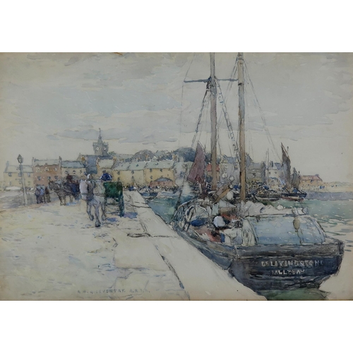 3031 - ROBERT MCGOWN COVENTRY ARSA RSW (SCOTTISH 1855-1941)ANSTRUTHER HARBOURWatercolour, signed lower left... 