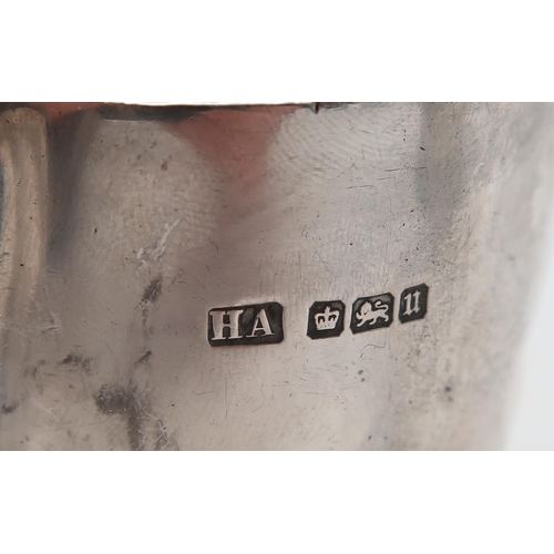 354 - A Victorian silver Christening mug, by Barnard Brothers, London 1868, of tapering cylindrical form w... 