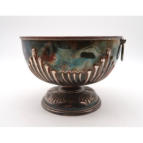 382 - An Edwardian silver rose bowl, by James Deakin & Sons, Sheffield 1909, inscribed ' N C. FAT SHOW... 