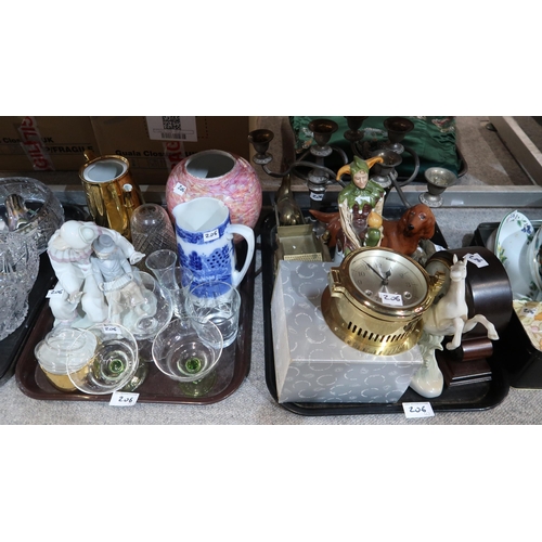 206 - A  large collection of decorative ceramics and glass