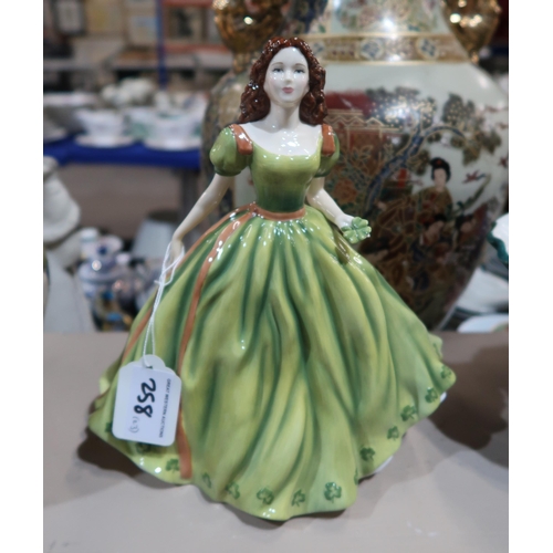 A large collection of ceramic lady figures including Coalport, Royal  Worcester and Royal Doulton (22