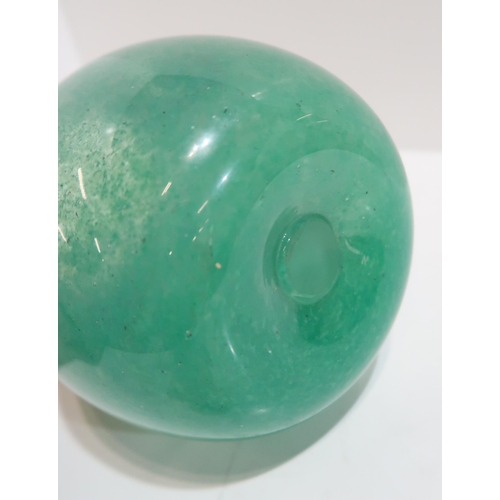 264 - A Scottish glass vase with swirling decoration