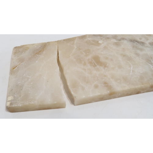 266 - An alabaster bust of a girl