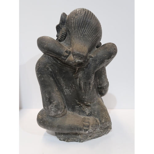 284 - A large Indian figure group of a couple embracing