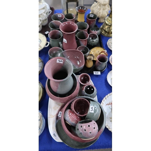 307 - A collection of Cumbrae pottery