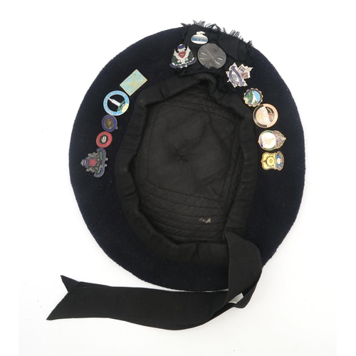 467 - A sealskin sporran, the white metal cantle engraved with Celtic knotwork detail, a further plain bro... 