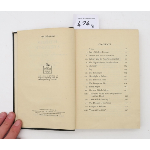 474 - Du Maurier, Daphne RebeccaVictor Gollancz Limited, London, 1938, 1st edition, black cloth binding wi... 